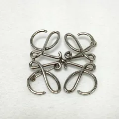 最終お値下げ　ロエベ シルバー ブローチ アナグラム ブローチ (メタル) シルバー - LOEWE