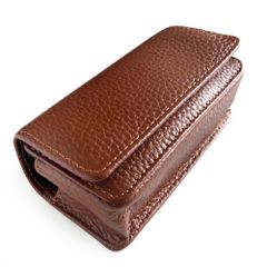 【人気商品】国産かばん屋さんが作った レザー 牛革 携帯ケース (キャメルオレンジ)