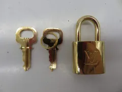 BJA4★ルイ・ヴィトン/LOUIS VUITTON パドロック 鍵 カデナ 南京錠 ゴールド NO.301
