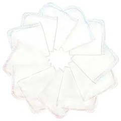 新品 ガーゼハンカチ 赤ちゃん 12枚 セット 洗うとふわふわになるガーゼハンカチ ダブルガーゼ ベビー 綿100％ 30 × 30 cm