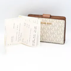 新品同様 マイケルコース ホワイトカラー 折財布 メンズ/レディース KRK  2000000 NSK