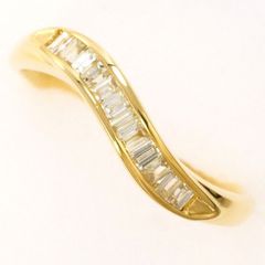 K18YG　リング　ring　指輪　12号　ダイヤ　0.31　総重量約2.3g