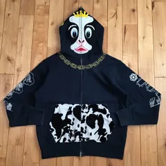 品多く ホルスタイン BAPE 希少 エイプ 牛柄 ビーニー カウヘッド 黒 