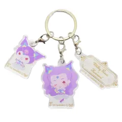 【メール便】Yes！ プリキュア5 GoGo！xサンリオキャラクターズ キーリング 3連アクリルキーホルダー ミルキィローズxクロミ バンダイ 3チャーム キャラクター グッズ 