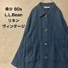 80s L.L.Bean エルエルビーン リネン ジャケット　カバーオール　希少　M