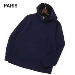 20SS★ PARIS SAINT-GERMAIN パリサンジェルマン EDIFICE別注★ ロゴ ライト スウェット パーカー Sz.S　メンズ ネイビー
