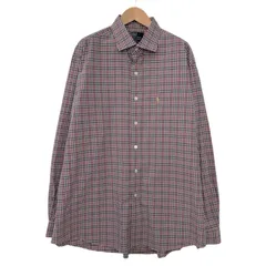 【激レア 希少アイテム】ポロ ラルフローレン  POLO Westerton 90s POLO by Ralph Lauren Westerton オンブレ チェックシャツ 長袖シャツ XLサイズ 古着 D101