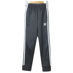 アディダスオリジナルス adidas originals 美品 トラックパンツ ジャージ スリーストライプ ロゴ刺繡 CW1275 XS 黒 ブラック ■SM3 Xのサムネイル
