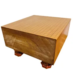 囲碁　碁盤　厚み14.5cm 4.8寸　脚付き　ヘソ有り　中古品　匿名配送 囲碁 碁盤 厚み14.5cm 4.8寸 脚付き ヘソ有り 中古品 匿名配送