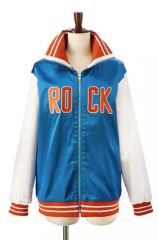 [중고] 의류 츠루네 릴레이의 ROCK 블루종 블루 × 화이트 남성 프리 사이즈 [퀴즈 RPG 마법사와 검은 고양이 위즈]