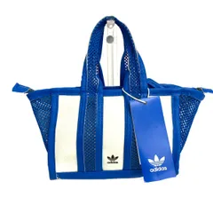 未使用品 adidas アディダス アディダス×クセニアシュナイダー 2WAYバッグ   ホワイト/ブルー PVC＆キャンバス レディース 　240001152489
