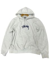 STUSSY (ステューシー) Pullover Hoodie プルオーバー フーディー フード スウェット M グレー メンズ/027