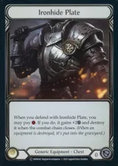 【中古】Flesh and Blood MON242[C]：(Rainbow Foil)Ironhide Plate