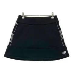 サイズ：0 NEW BALANCE GOLF ニューバランス  裏起毛 スカート ロゴサイドライン  ブラック系 [240101506061] ゴルフウェア レディース ストスト