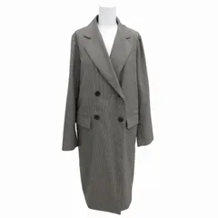オペークドットクリップ OPAQUE.CLIP ダブルチェスターコート チェック柄 38 M グレー ■GY31 /FT 0819のサムネイル