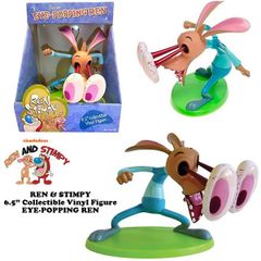 REN & STIMPY フィギュア 6.5インチ 目が飛び出るver アメトイ ビンテージ レン＆スティンピー コレクタブル ドール 玩具