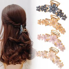 便利】MM&UU ヘアクリップ バレッタ 大きい ヘアピン リボン 髪