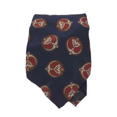 ランバン パリ LANVIN PARIS イタリア製 総柄シルクネクタイ メンズ 表記無 