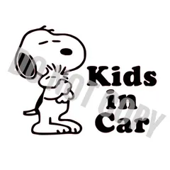 ①⑨ 送料無料 Kids in Car 白　ステッカー　キッズインカー　ベビーインカー　赤ちゃん