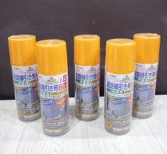 【未使用品】アサヒペン　道路線引き用スプレー　中線黄色　5本セット