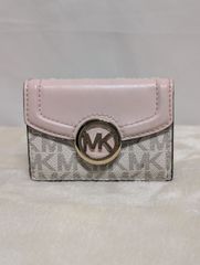MICHAELKORS 3つ折り財布 ピンク 白 ホワイト マイケルコース 財布