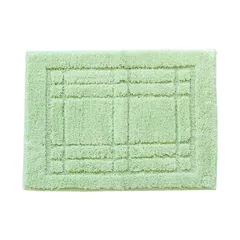 【人気商品】約36cm×50cm バスマット グリーン (足ふきマット クリュム 洗える オカ(OKA) 滑り止め)