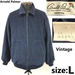 90s/Vintage★Arnold Palmer/アーノルドパーマー★スウィングトップ【メンズL/紺/navy】ジップアップブルゾン/アウター/Jacket/Jumper◆BJ072-e