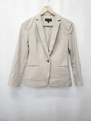 ◇ Θ INDIVI インディヴィ ストレッチ 長袖 テーラード ジャケット サイズ05 ライトグレー系 レディース E  【1506250013719】