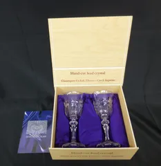 【未使用品】BOHEMIA　Cristal　ボヘミアングラス　ペアワイングラス
