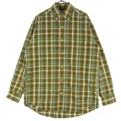 美品 J.CREW ジェイクルー チェック柄 長袖 コットンシャツ S ブラウン メンズ 古着