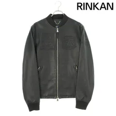 幻の逸品☆ルイヴィトン ディアスキン レザージャケット LVロゴ メンズ 2XL