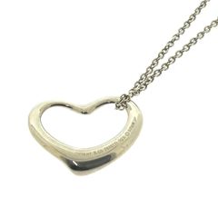 Tiffany & Co ティファニー オープンハート PERETTI ペレッティ ネックレス スターリングシルバー925 銀 4.82g レディース 女性 箱 保存袋 ♯0202010049