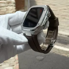 スクリューラバー アップルウォッチ　カスタム　メタル　ラバーバンド　ベルト 63