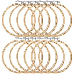 12本セット 刺しゅう枠 13cm クロスステッチツール 竹製 キルティング用 刺?ループ クロスステッチラウンドフープ