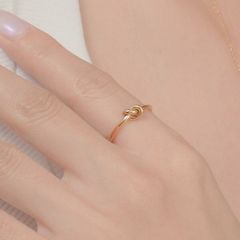 指輪 リング レディース 金属アレルギー対応 つけっぱなしOK サージカルステンレス 316L 錆びない ノット 結び目 カジュアル こなれ感 おしゃれ ルピス LUPIS st0082