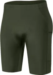 Santic(サンティック) メンズサイクルパンツ ロードバイク用 パッド付 サイクリングショーツ 快適 春夏(グリーン,  M)