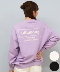 【ムラスポ公式】新品 BILLABONG ビラボン トレーナー スウェット レディース バックプリント ロゴ BF014-001のサムネイル