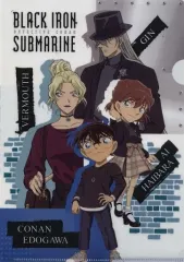 【中古】クリアファイル 集合(中央) A4クリアファイル 「劇場版 名探偵コナン 黒鉄の魚影×セブンイレブン」 対象商品購入特典