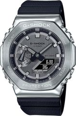 【新品】CASIO カシオ 腕時計 G-SHOCK  ジーショック メタルカバード GM-2100-1AJF メンズ  アラーム20気圧防水機能  防水仕様 ブラック LEDライト  ワールドタイム GMT/UTC 八角形   4549526307041