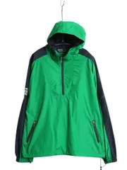 【お得なクーポン配布中!】 90s ポロ ラルフローレン ナイロン アノラック パーカー ジャケット メンズ XL オールド ハーフジップ プルオーバー 大きいサイズ ツートン