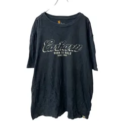 Carhartt 半袖 プリントTシャツ XL ブラック カーハート ビッグサイズ 古着卸 アメリカ仕入 a705-6088