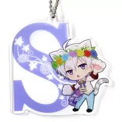 【中古】雑貨 逢坂壮五 アクリルキーチェーン 「アイドリッシュセブン in ナンジャタウン ～7th Anniversary Festival～」 ラリーゲーム フラワークラウンラリー 参加賞