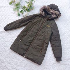 《B.J.G》ビージェージー（150）キッズカーキロングダウンモッズコート