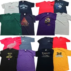 古着卸 まとめ売り USA製 半袖Tシャツ 16枚セット (メンズ L /XL ) ギャップ カレッジ風 アメリカ タイガー 中古 古着 NB7280