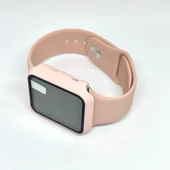 シリコンバンドケースセット  カバーガラスセットピンク シリコンバンド　アップルウォッチ