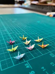 【ハンドメイド】🌸ミニ折り鶴500羽セット🌸/折り鶴アート/クラフト素材/飾り✨