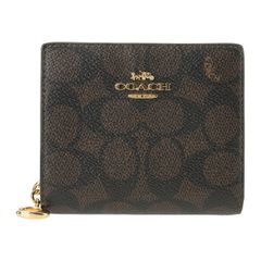 新品未使用]COACHコーチ二つ折り財布シグネチャー ウッドストック