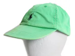 【お得なクーポン配布中!】 00s ポロ ラルフローレン コットン ベースボール キャップ フリーサイズ 帽子 オールド トラッカー ハット レアカラー エメラルド グリーン