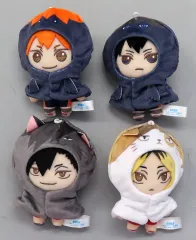 【中古】キーホルダー 日向翔陽＆影山飛雄＆黒尾鉄朗＆孤爪研磨 烏野高校・音駒高校 マスコットセット(4個セット) 「セガ ラッキーくじ ハイキュー!! Pastel Art Collection」 ラストラッキー賞