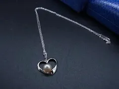 ■新品■未使用■ MIKIMOTO ミキモト 本真珠 アコヤ真珠 パール 約6mm ハート ネックレス アクセサリー レディース シルバー系 BI1837